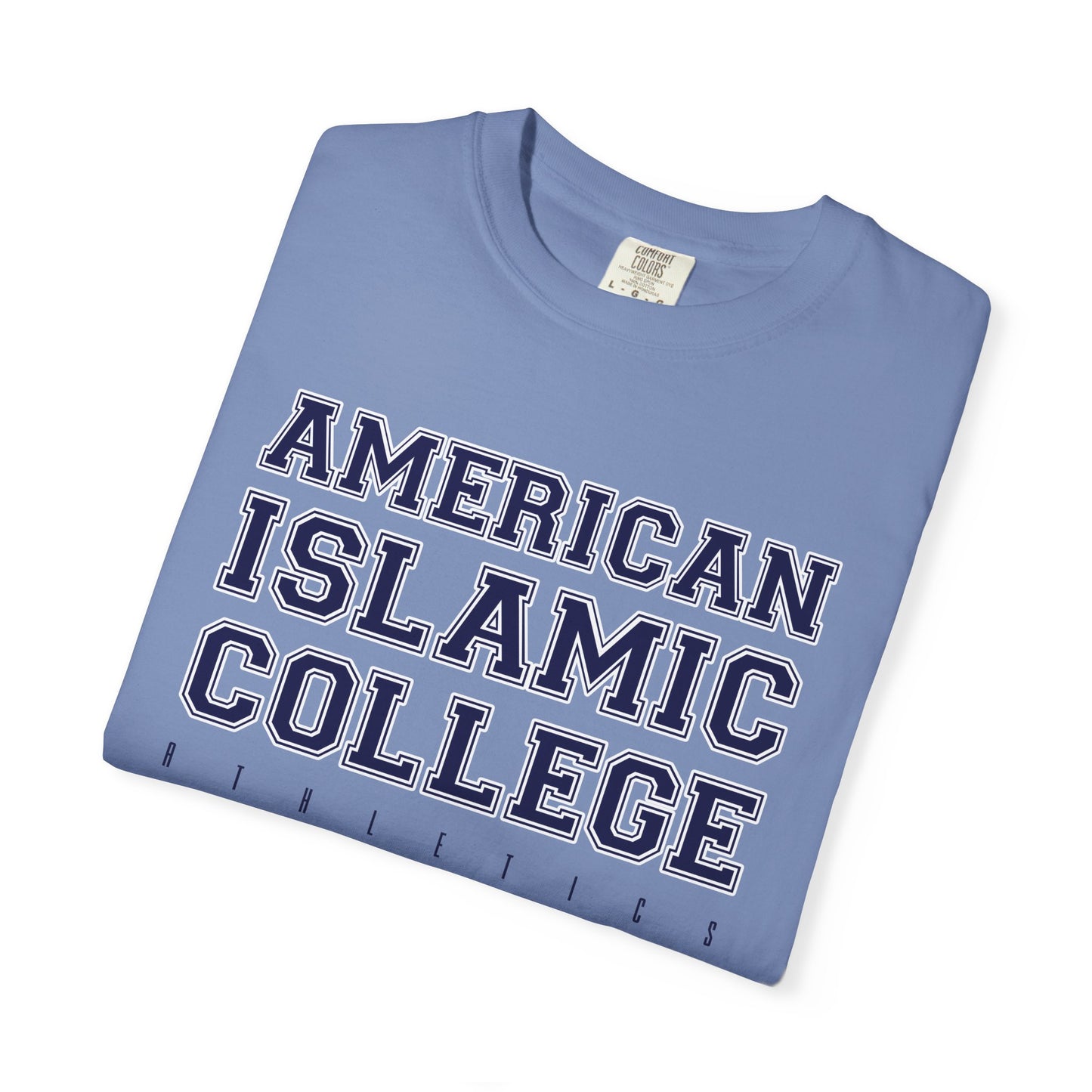 American Islamic College T-shirt, Unisex Garment-Dyed Tee, College Apparel, Casual Wear, Islamic Community Shirt, University Merchandise