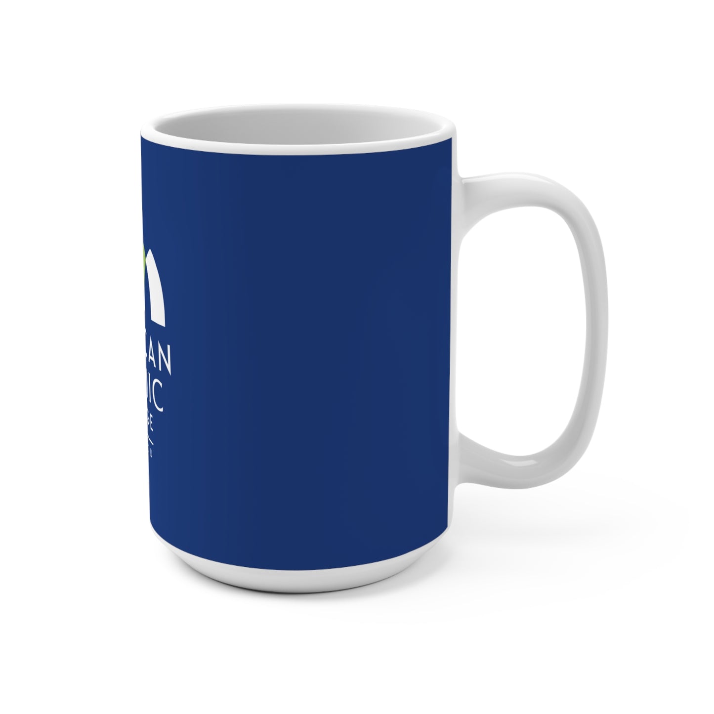 American Islamic College 15oz Mug – Ideal for Students, Graduation Gift, Coffee Lover's Must-Have, Islamic Themed, Blue Ceramic Cup