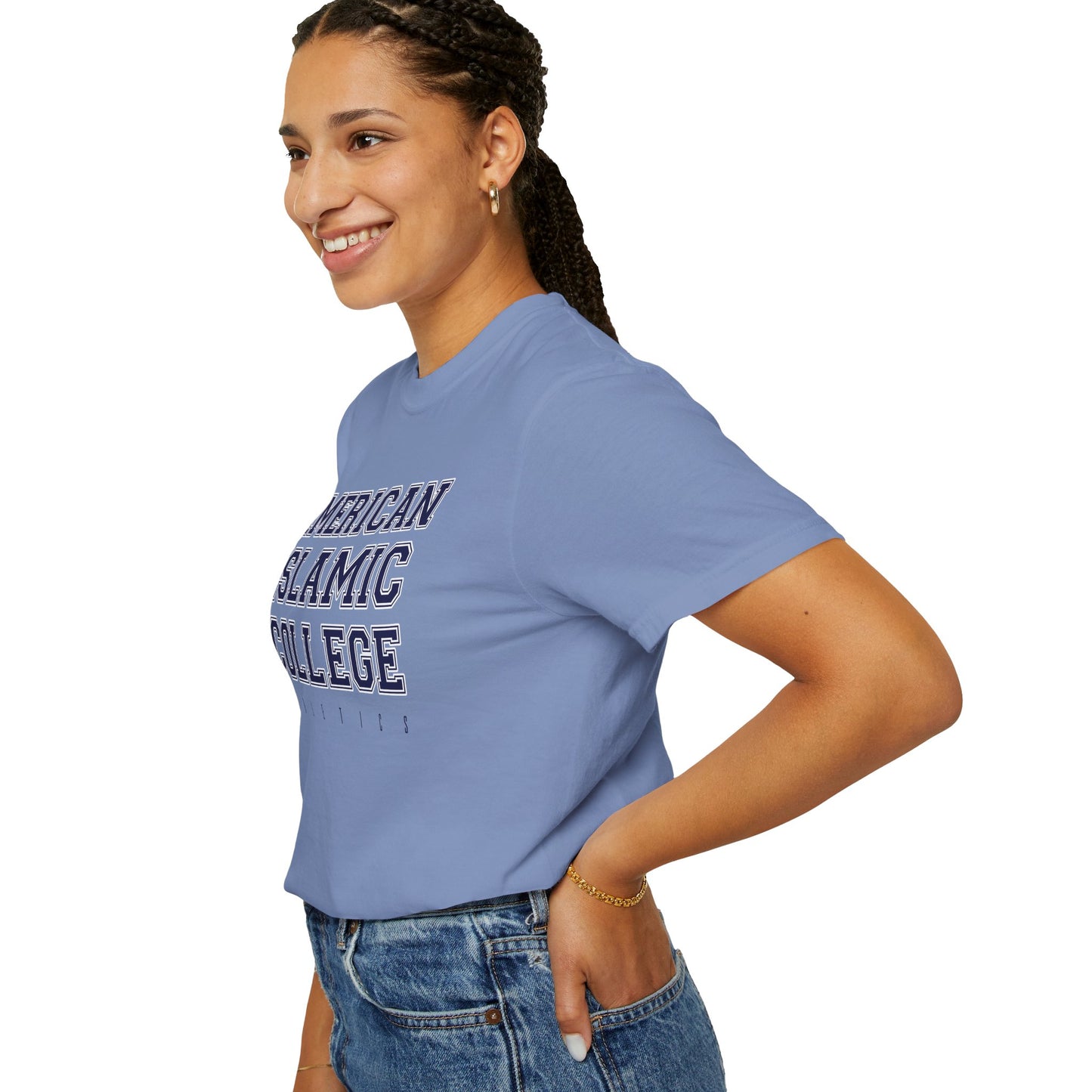 American Islamic College T-shirt, Unisex Garment-Dyed Tee, College Apparel, Casual Wear, Islamic Community Shirt, University Merchandise