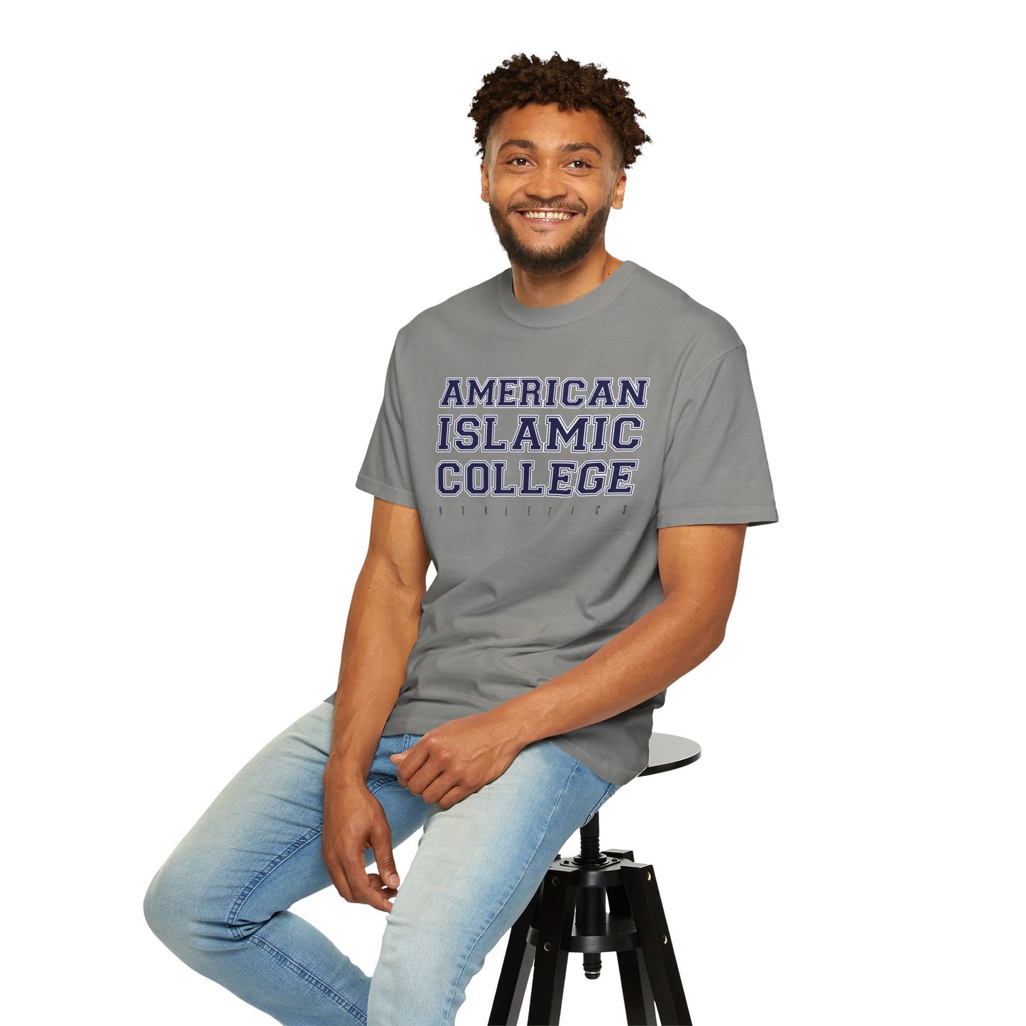 American Islamic College T-shirt, Unisex Garment-Dyed Tee, College Apparel, Casual Wear, Islamic Community Shirt, University Merchandise