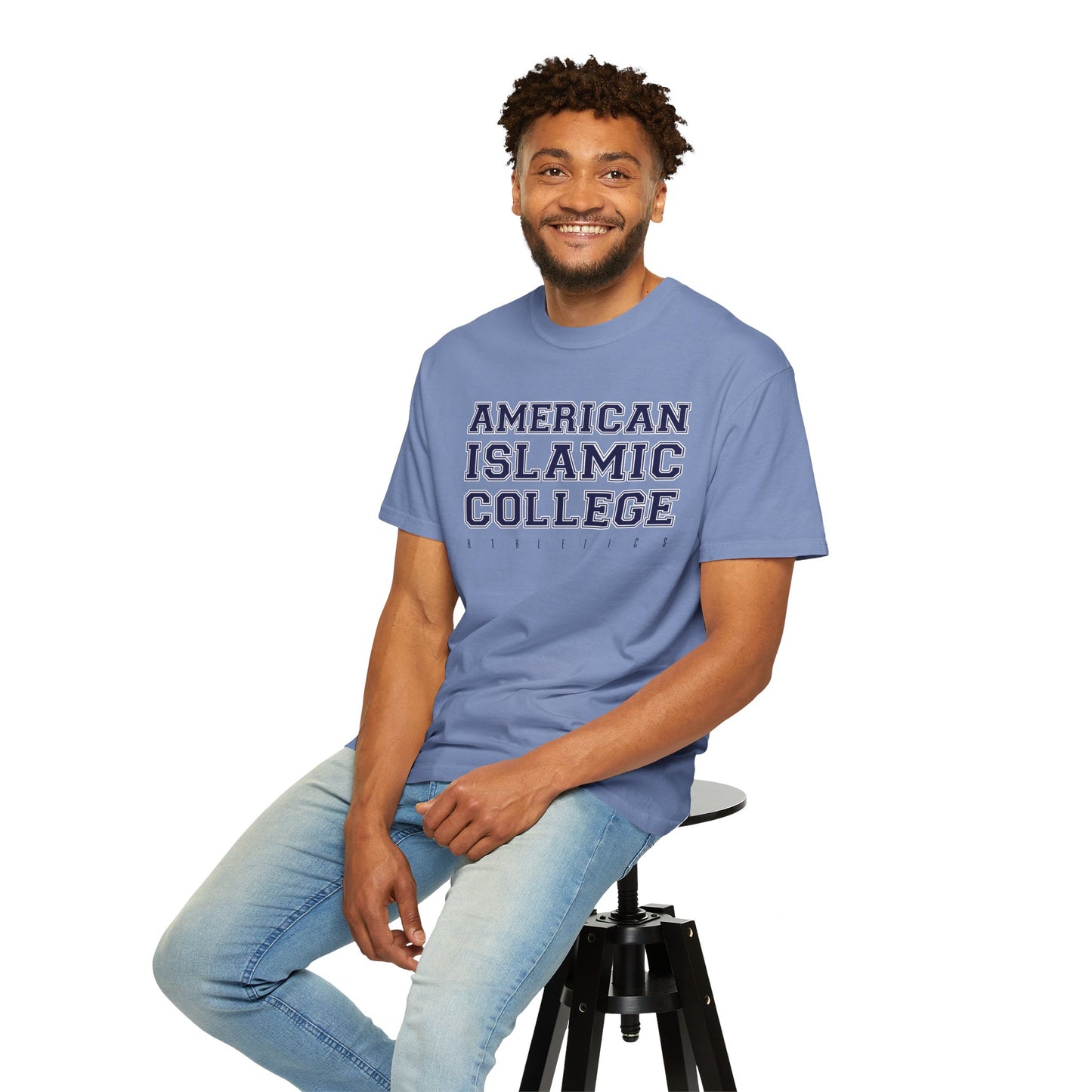 American Islamic College T-shirt, Unisex Garment-Dyed Tee, College Apparel, Casual Wear, Islamic Community Shirt, University Merchandise