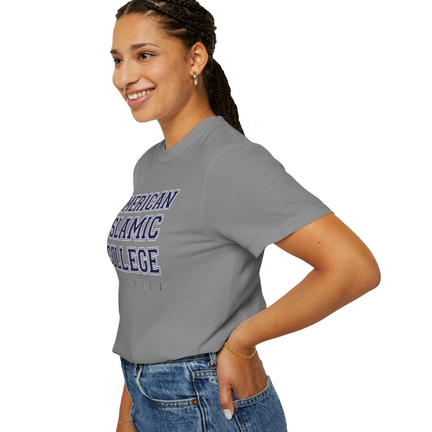 American Islamic College T-shirt, Unisex Garment-Dyed Tee, College Apparel, Casual Wear, Islamic Community Shirt, University Merchandise
