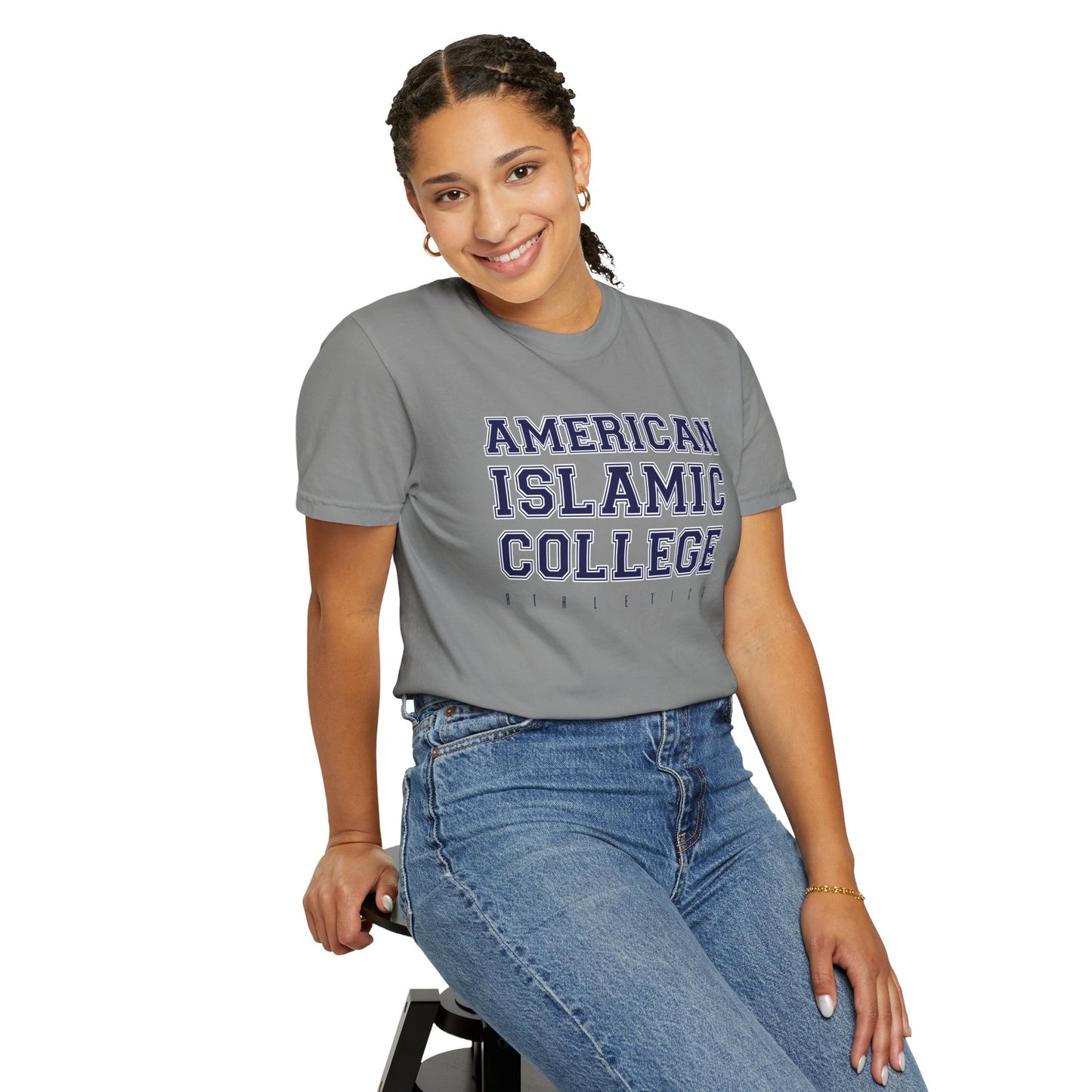 American Islamic College T-shirt, Unisex Garment-Dyed Tee, College Apparel, Casual Wear, Islamic Community Shirt, University Merchandise