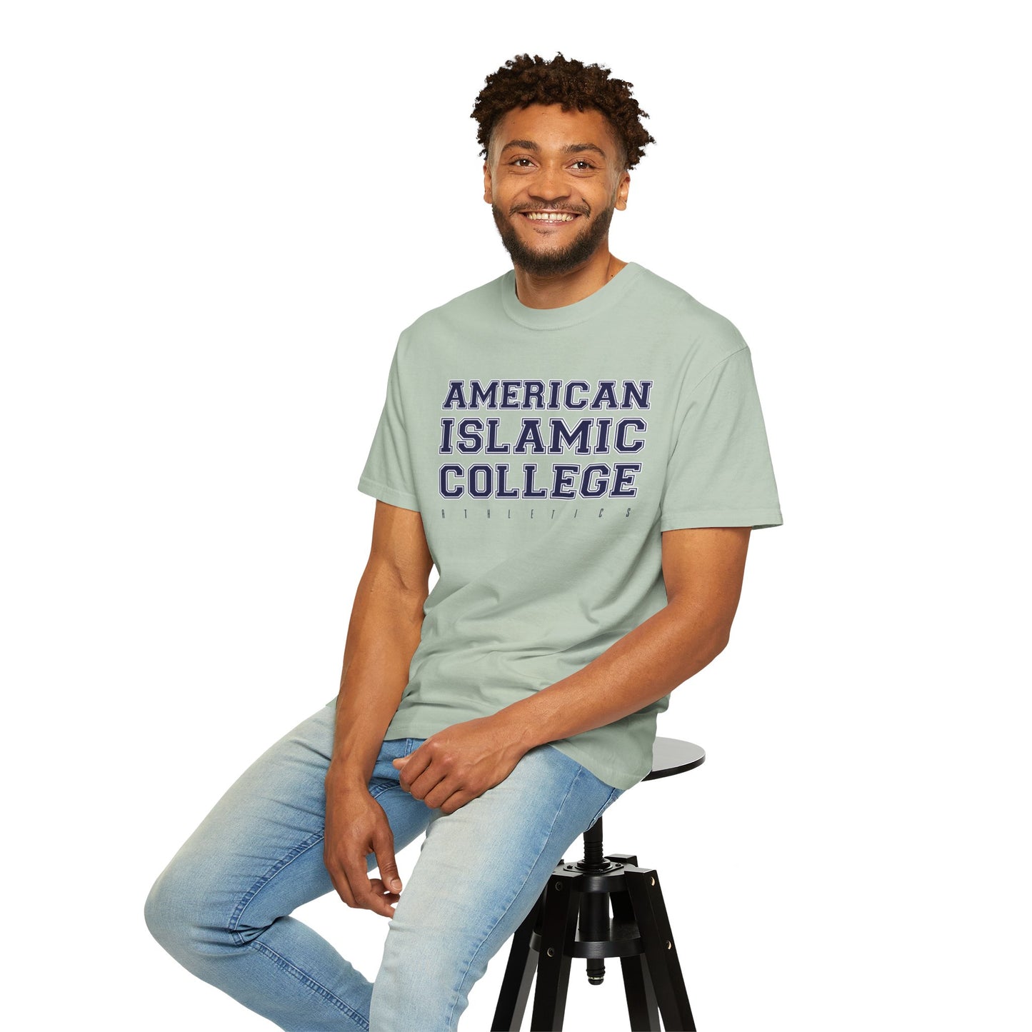 American Islamic College T-shirt, Unisex Garment-Dyed Tee, College Apparel, Casual Wear, Islamic Community Shirt, University Merchandise