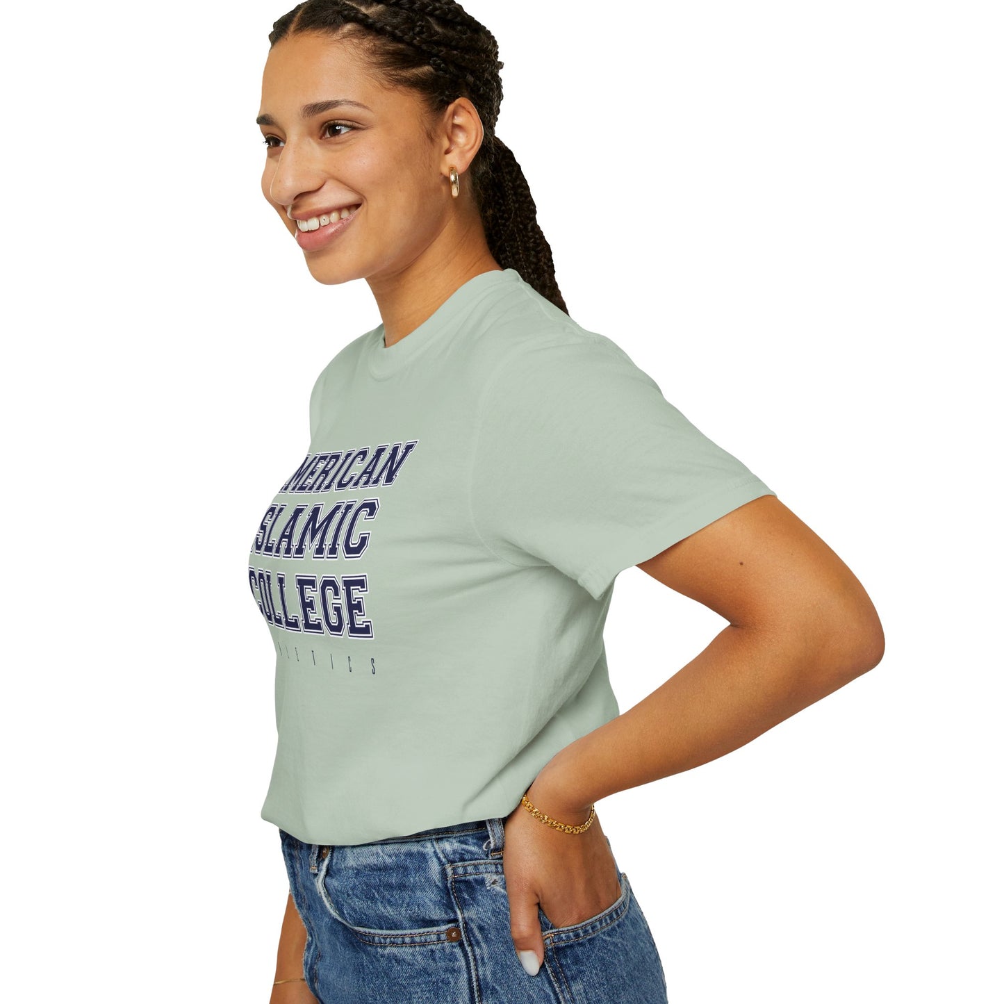 American Islamic College T-shirt, Unisex Garment-Dyed Tee, College Apparel, Casual Wear, Islamic Community Shirt, University Merchandise