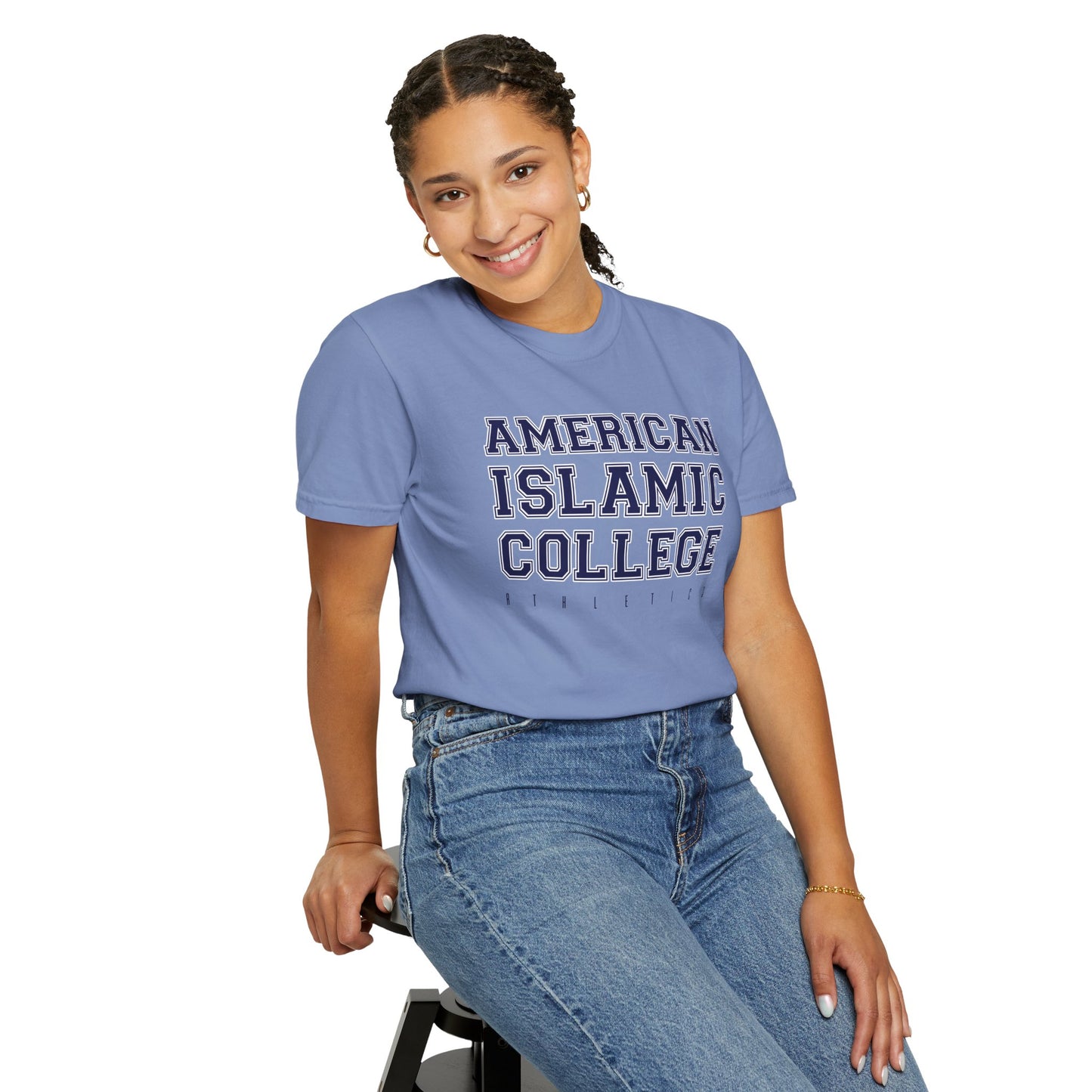 American Islamic College T-shirt, Unisex Garment-Dyed Tee, College Apparel, Casual Wear, Islamic Community Shirt, University Merchandise