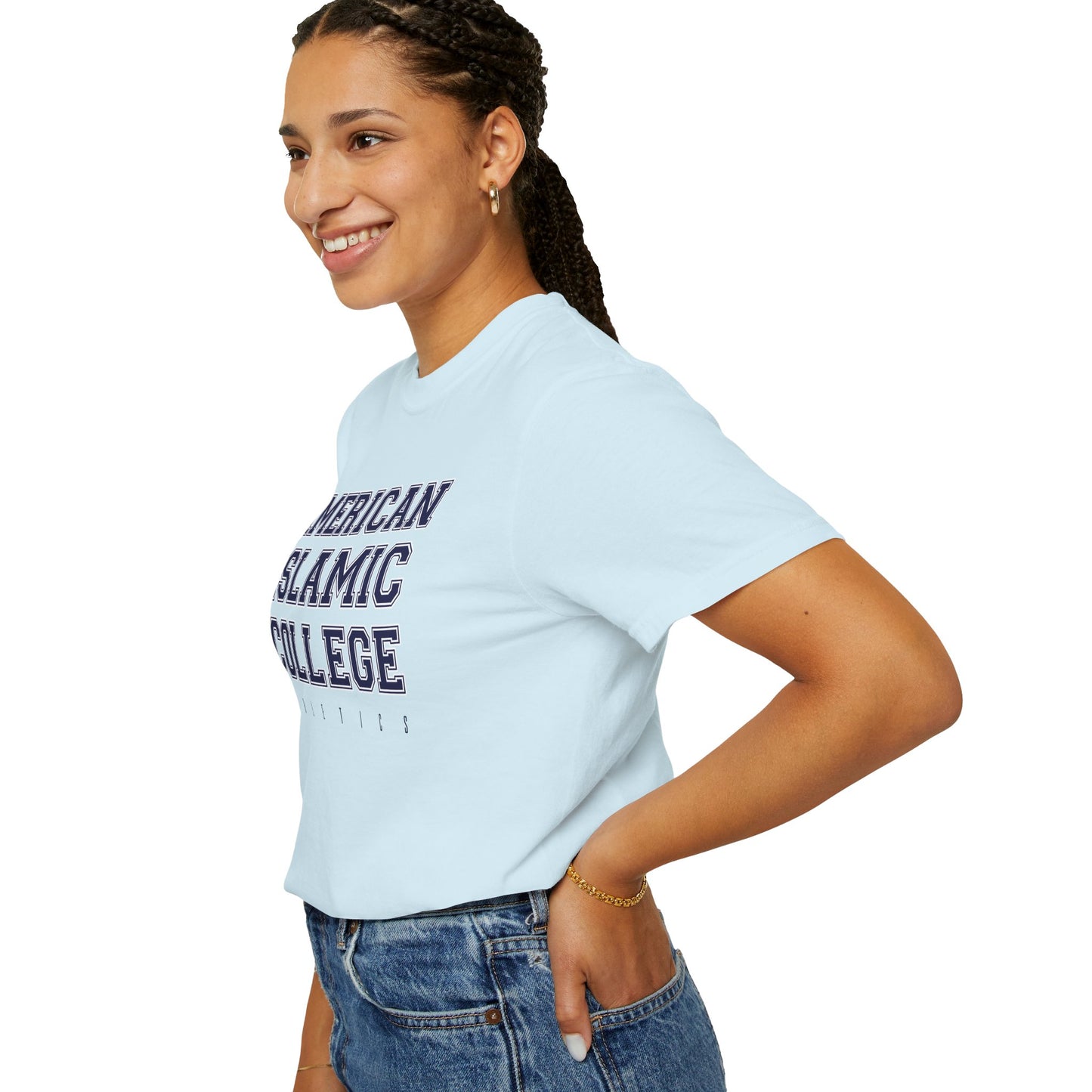 American Islamic College T-shirt, Unisex Garment-Dyed Tee, College Apparel, Casual Wear, Islamic Community Shirt, University Merchandise