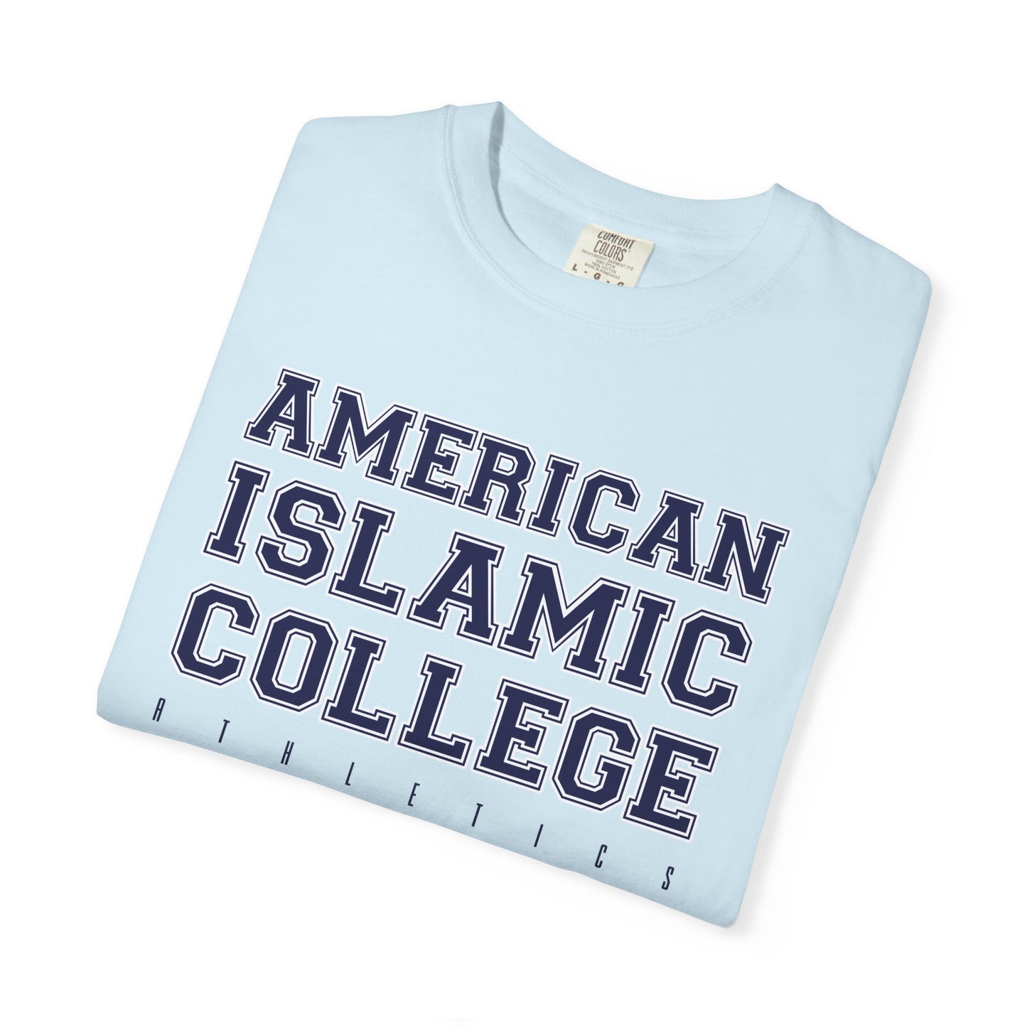 American Islamic College T-shirt, Unisex Garment-Dyed Tee, College Apparel, Casual Wear, Islamic Community Shirt, University Merchandise
