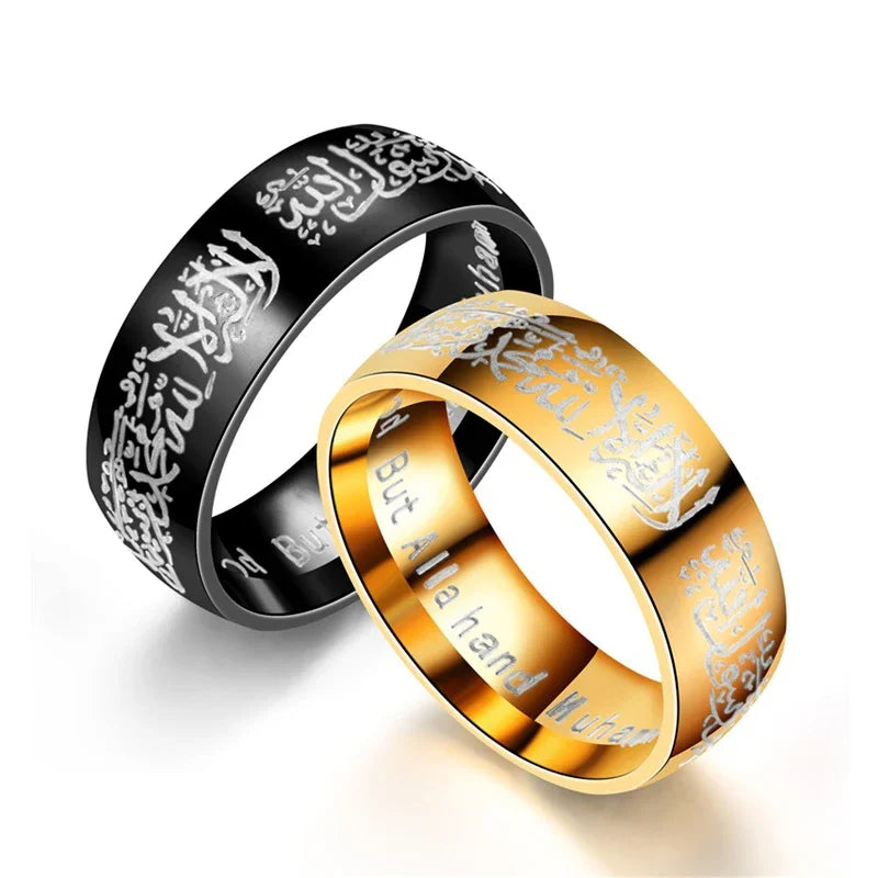 Arabic Titanium Steel Rings Ring for Men & Women