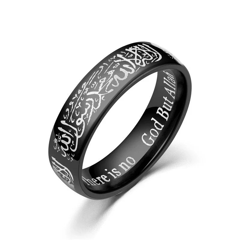 Arabic Titanium Steel Rings Ring for Men & Women