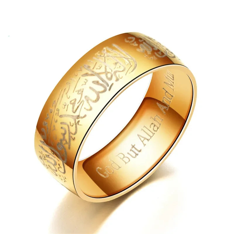 Arabic Titanium Steel Rings Ring for Men & Women