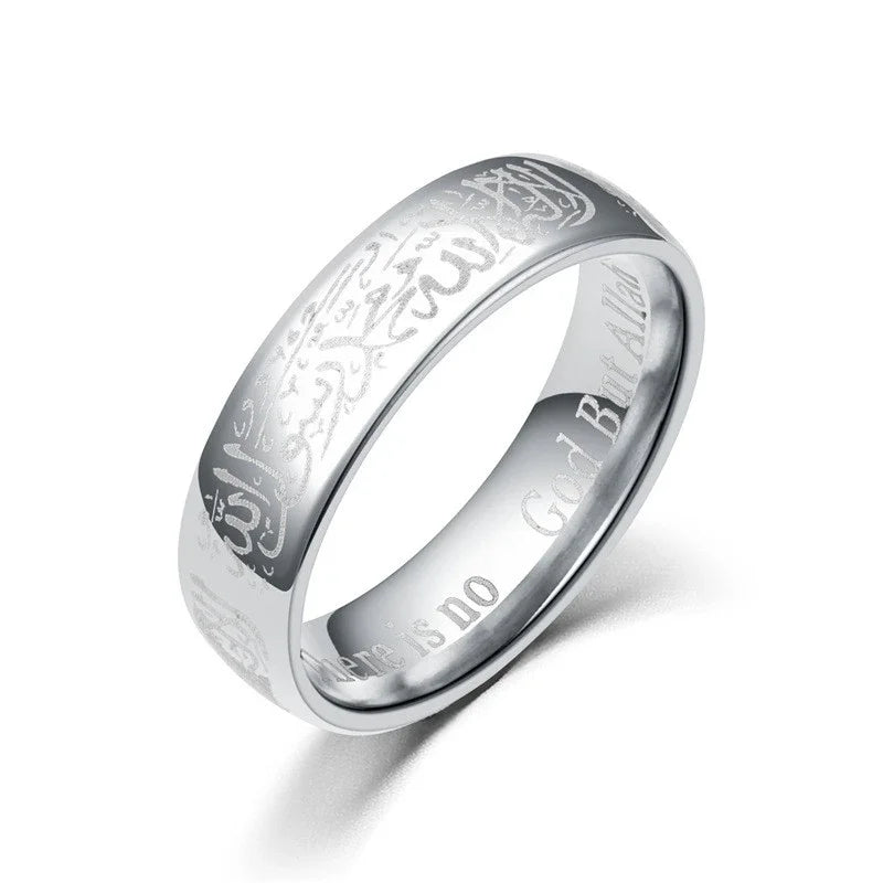 Arabic Titanium Steel Rings Ring for Men & Women
