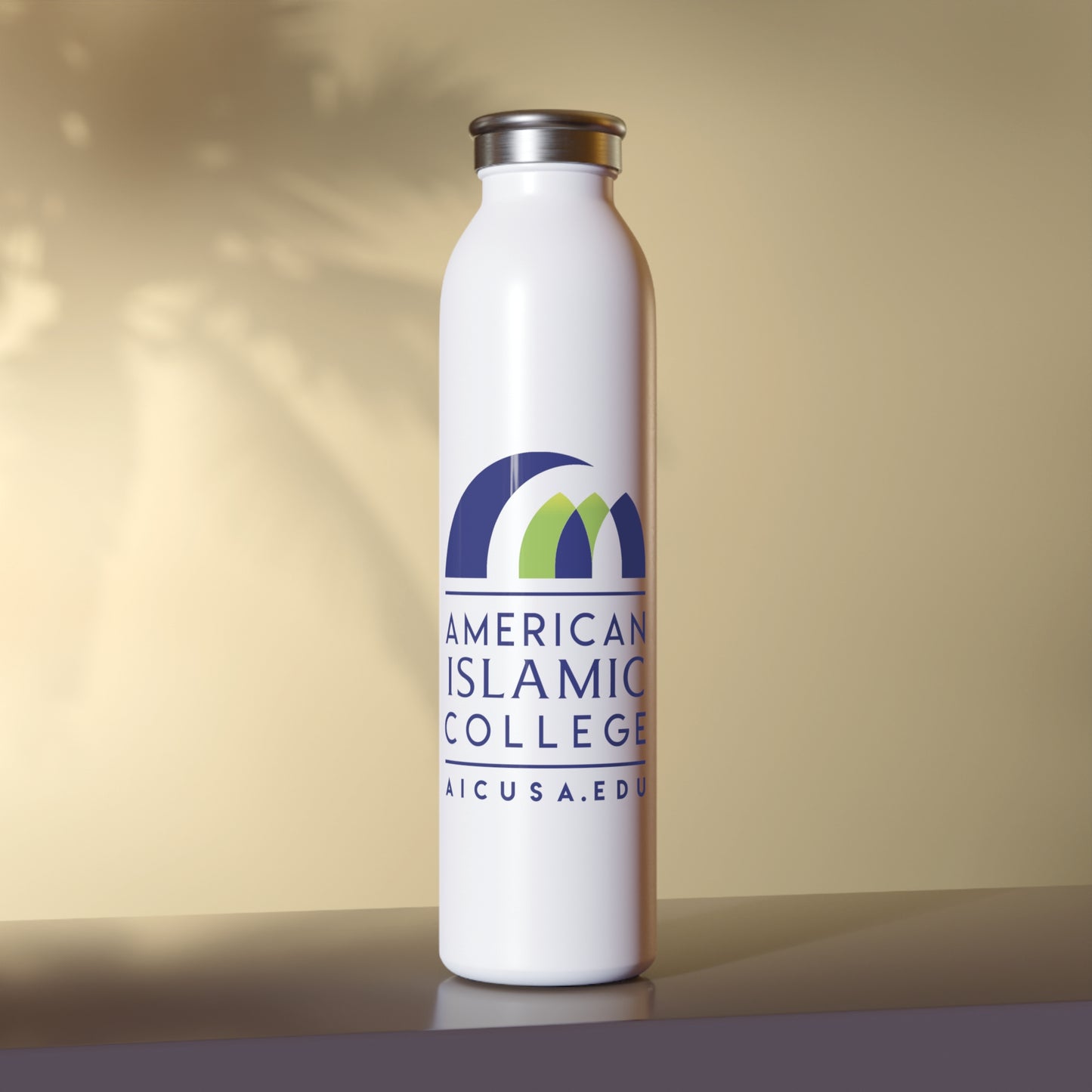Sleek Slim Water Bottle, Reusable Water Bottle, Stylish Hydration Drinkware, Eco-Friendly Gift, College Student Accessory, Gym Bottle