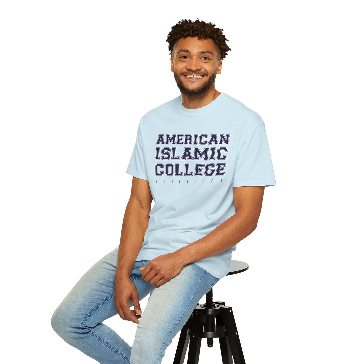 American Islamic College T-shirt, Unisex Garment-Dyed Tee, College Apparel, Casual Wear, Islamic Community Shirt, University Merchandise