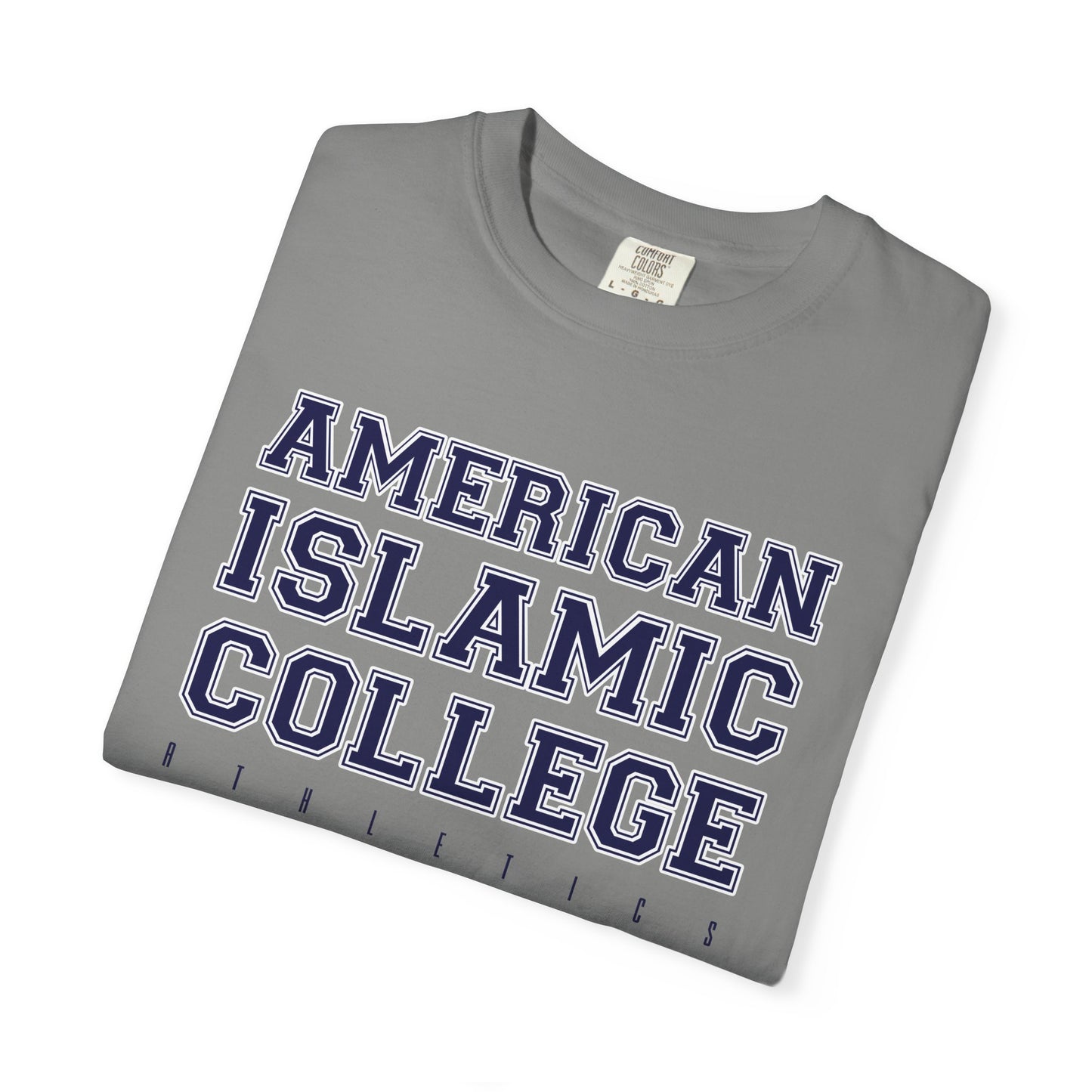 American Islamic College T-shirt, Unisex Garment-Dyed Tee, College Apparel, Casual Wear, Islamic Community Shirt, University Merchandise