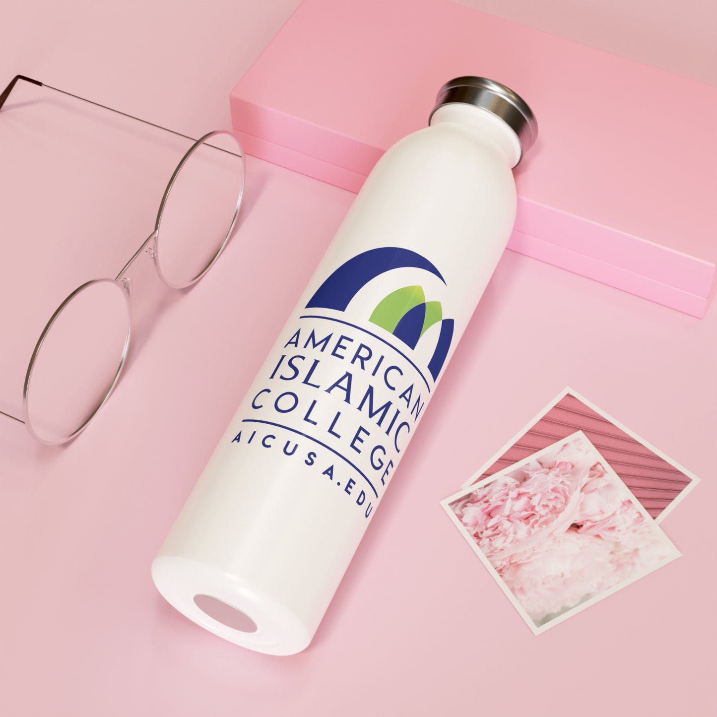 Sleek Slim Water Bottle, Reusable Water Bottle, Stylish Hydration Drinkware, Eco-Friendly Gift, College Student Accessory, Gym Bottle