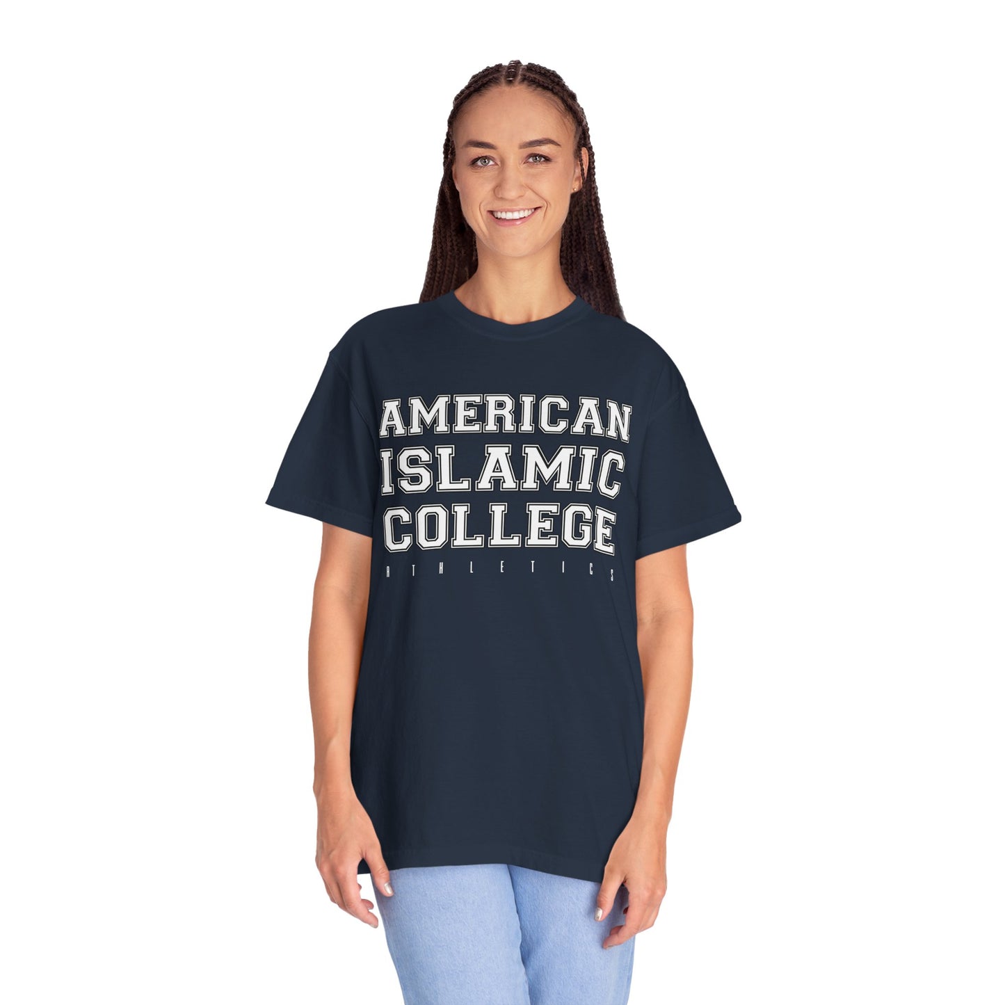 American Islamic College Unisex Garment-Dyed T-Shirt, Educational Apparel, College Spirit Wear, Unique Graduation Gift, Islamic [...]