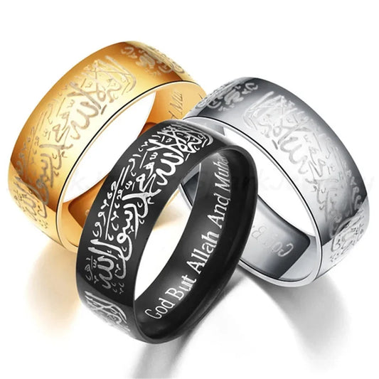 Arabic Titanium Steel Rings Ring for Men & Women